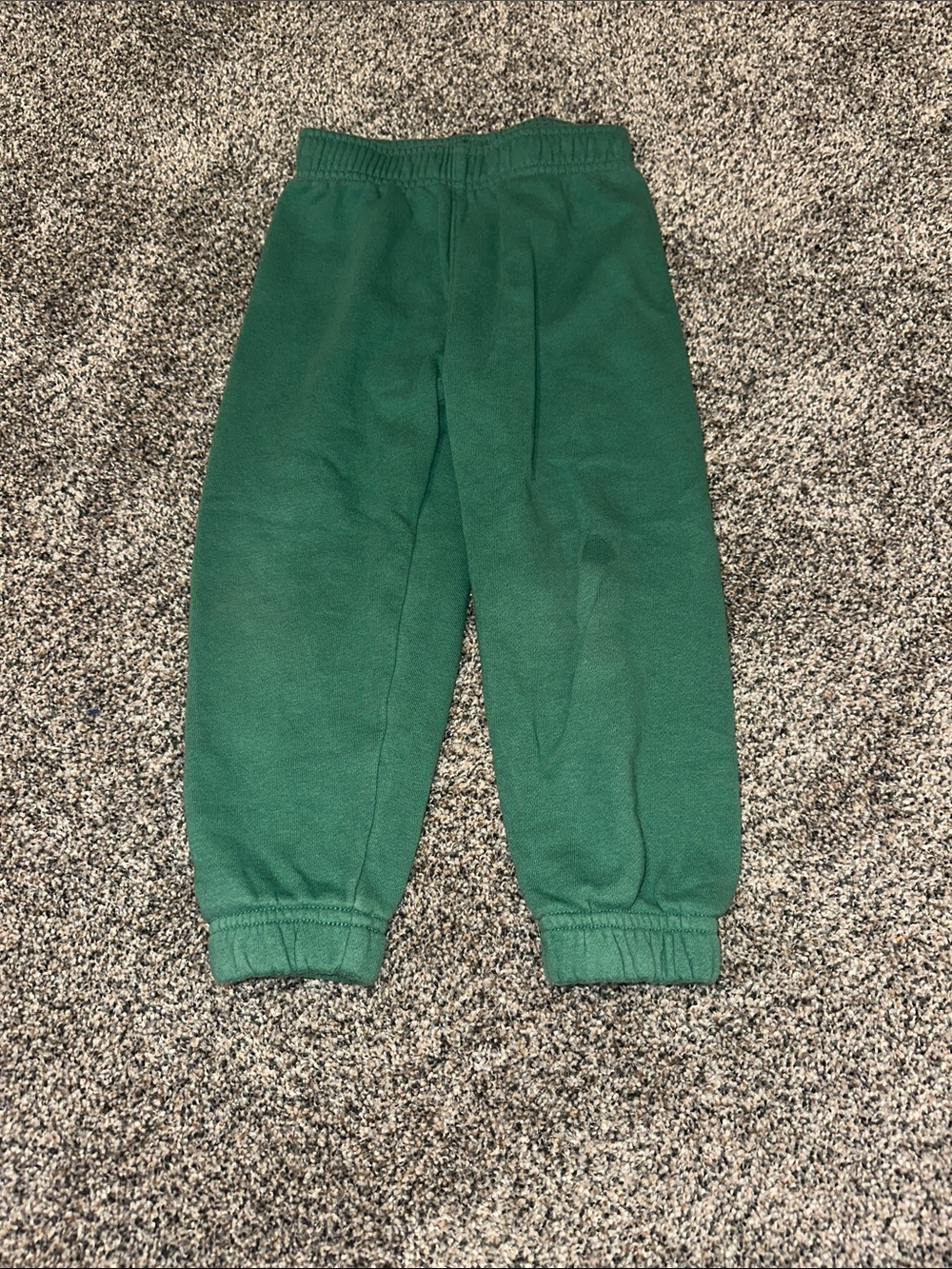 Kids Green Fleece Jogger Pants